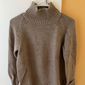 Garnet Hill Turtleneck Knit Sweater Small